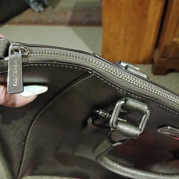 Michael Kors Pewter Satchel - Picture 14 of 15